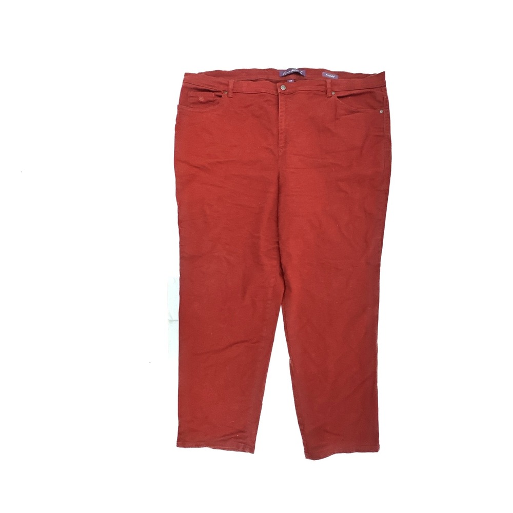 Gloria‎ Vanderbilt Amanda Jeans Womens 24W Red High Rise Tapered Leg Plus Size